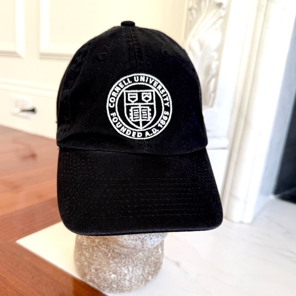 Cornell University Cap Hat black / white EIGHTY 8 Adjustable Embroidered Logo - Picture 1 of 11